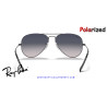 Gafas de sol Ray-Ban Aviator Gunmetal | Blue-Grey Gradient Polarized Originales