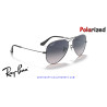 Gafas de sol Ray-Ban Aviator Gunmetal | Blue-Grey Gradient Polarized Originales