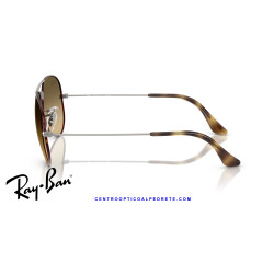 Gafas de sol Ray-Ban Aviator Havana | Brown Gradient | Óptica en Madrid