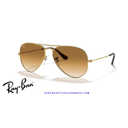 Ray-Ban Aviator Arista Gold with Light Brown | Original Sunglasses