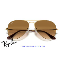 Ray-Ban Aviator Arista / Light Brown Gradient | Centro Óptico Alpedrete