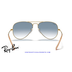 Gafas de sol Ray-Ban Aviator Arista Gold | Light Blue Gradient Originales