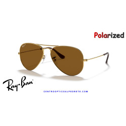 Gafas de sol Ray-Ban Aviator Arista Gold | Brown Polarized | Óptica en Madrid