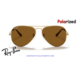 Gafas de sol Ray-Ban Aviator Arista Gold | Brown Polarized | Óptica en Madrid