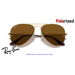 Gafas de sol Ray-Ban Aviator Arista Gold | Brown Polarized | Óptica en Madrid