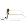Gafas de sol Ray-Ban Aviator Gold | Blue Flash Mirror | Óptica en Madrid