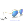 Gafas de sol Ray-Ban Aviator Gold | Blue Flash Mirror | Óptica en Madrid