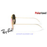 Gafas de sol Ray-Ban Aviator Gold | Cyclamen Flash Polarized Originales