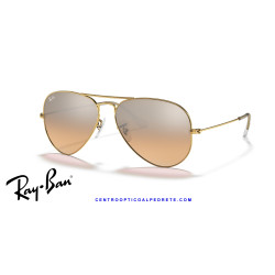 Gafas de sol Ray-Ban Aviator Arista Gold | Silver-Pink Mirror Originales
