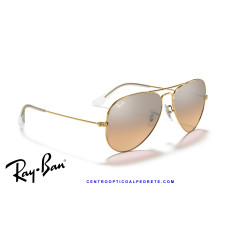 Ray-Ban Aviator Arista Gold Sunglasses | Silver-Pink Mirror | Genuine Ray-Ban