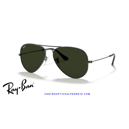 Ray-Ban Aviator Large GunMetal | Ray-Ban at Centro Óptico Alpedrete