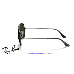 Ray-Ban Aviator Large GunMetal | Ray-Ban at Centro Óptico Alpedrete
