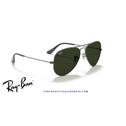 Ray-Ban Aviator Large GunMetal | Ray-Ban at Centro Óptico Alpedrete