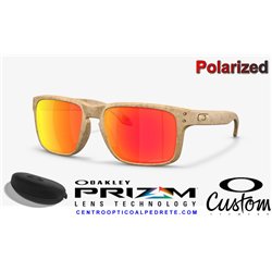 Oakley Holbrook Custom Beige / Prizm Ruby Polarized (OO9102-Y8)
