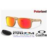 Oakley Holbrook Custom Beige / Prizm Ruby Polarized (OO9102-Y8)