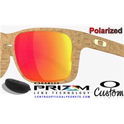 Oakley Holbrook Custom Beige / Prizm Ruby Polarized (OO9102-Y8C)