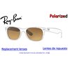Original Ray-Ban New Wayfarer Polarized Brown Gradient Replacement Lenses (RB2132 - 6054M2)