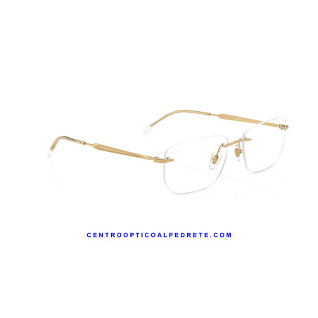 Ray-Ban RX3768V Arista Gold Prescription Glasses | Centro Óptico Alpedrete