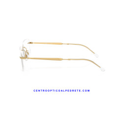 Ray-Ban RX3768V Arista Gold Prescription Glasses | Centro Óptico Alpedrete