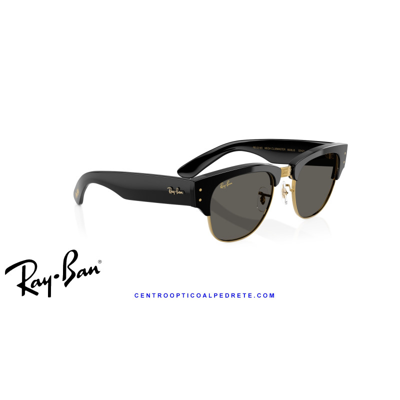 Ray-Ban Mega ClubMaster Black On Gold | Ray-Ban at Centro Óptico Alpedre