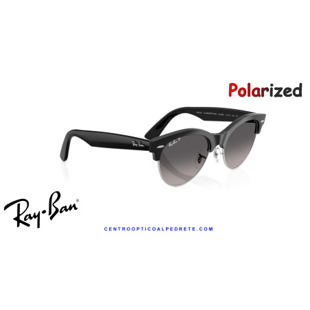 Gafas de sol Ray-Ban ClubMaster Way Black On Silver | Óptica en Madrid