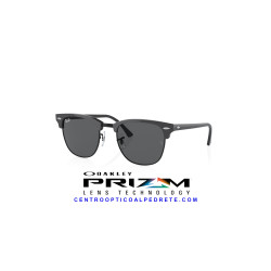 Ray-Ban CLUBMASTER Grey On Black | Ray-Ban en Centro Óptico Alpedrete