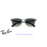 Gafas de sol Ray-Ban ClubMaster Aluminum Blue On Silver con lentes Grey