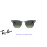 Gafas de sol Ray-Ban ClubMaster Aluminum Blue On Silver con lentes Grey