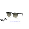Gafas de sol Ray-Ban ClubMaster Metal Black On Silver con lentes Grey Gradient