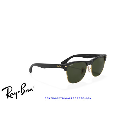 Ray-Ban ClubMaster Oversized Black On Gold | Ray-Ban at Centro Óptico Al