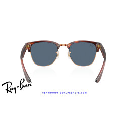 Ray-Ban ClubMaster Reverse Striped Havana On Rose Gold | Centro Óptico Alpedrete