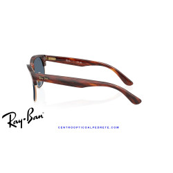 Ray-Ban ClubMaster Reverse Striped Havana On Rose Gold | Centro Óptico Alpedrete