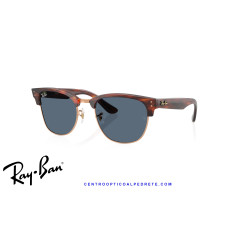 Ray-Ban ClubMaster Reverse Striped Havana On Rose Gold | Centro Óptico Alpedrete