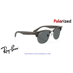 Ray-Ban ClubMaster Reverse Transparent Dark Grey On Gunmetal | Ray-Ban e