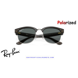Ray-Ban ClubMaster Reverse Transparent Dark Grey On Gunmetal | Centro Óptico