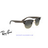 Ray-Ban ClubMaster Reverse Transparent Dark Grey On Gold | Ray-Ban at Ce