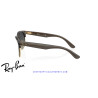 Ray-Ban ClubMaster Reverse Transparent Dark Grey On Gold | Ray-Ban at Ce
