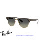 Ray-Ban ClubMaster Reverse Transparent Dark Grey On Gold | Ray-Ban at Ce