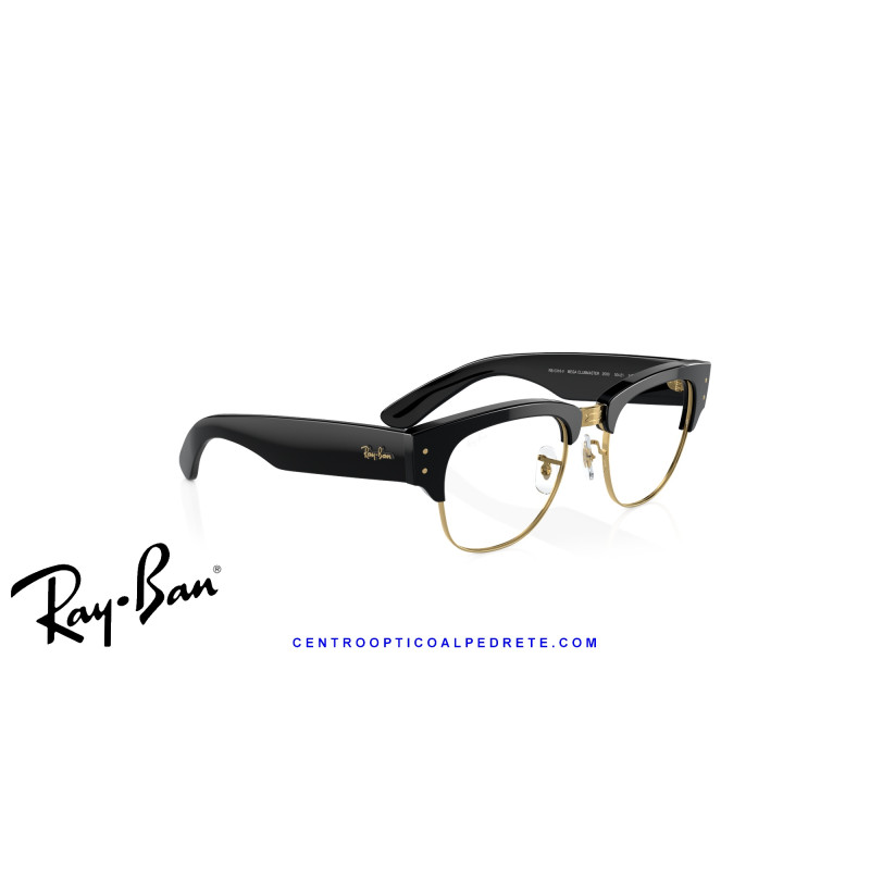 Ray-Ban Mega ClubMaster Black On Gold  | Ray-Ban at Centro Óptico Alpedrete