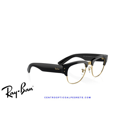 Ray-Ban Mega ClubMaster Black On Gold  | Ray-Ban at Centro Óptico Alpedrete