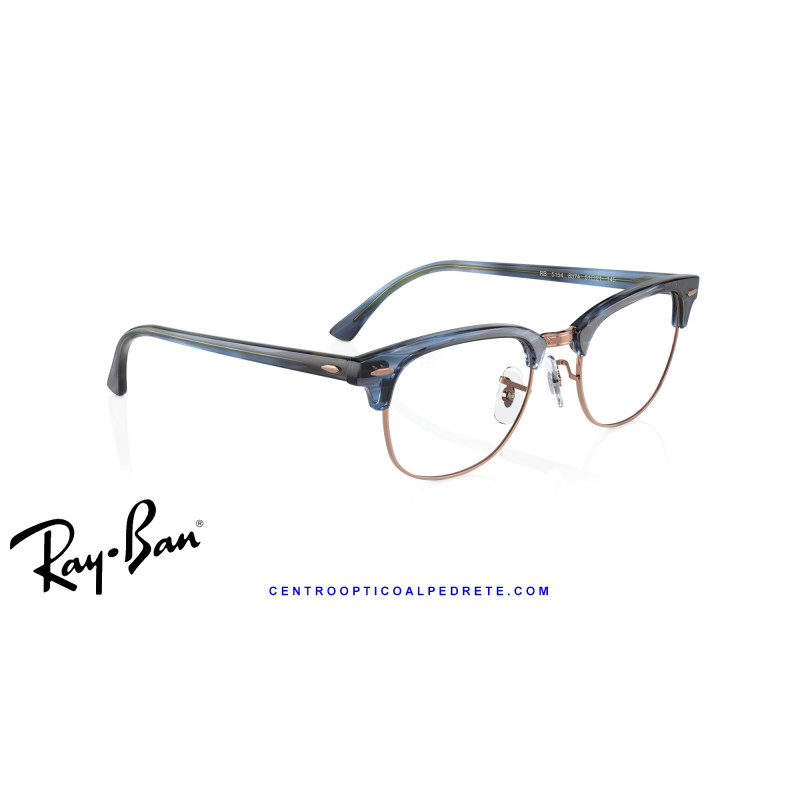 Ray-Ban ClubMaster Striped Blue  | Ray-Ban en Centro Óptico Alpedrete.