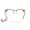 Ray-Ban ClubMaster Striped Brown  | Ray-Ban at Centro Óptico Alpedrete
