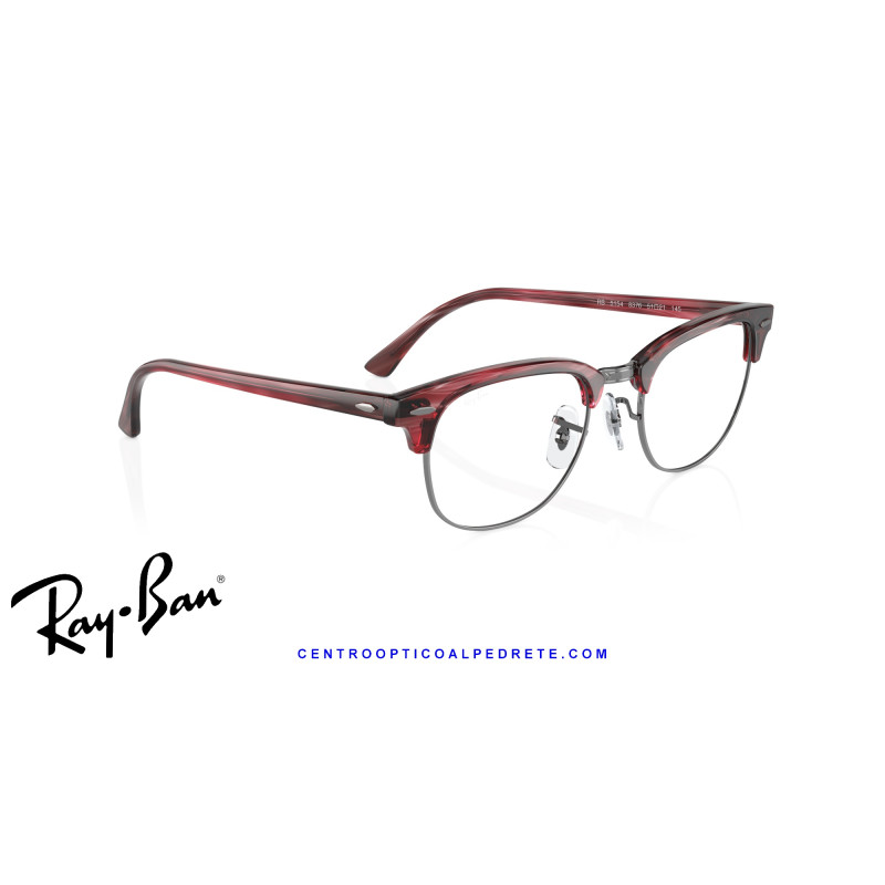 Ray-Ban ClubMaster Striped Red  | Ray-Ban en Centro Óptico Alpedrete..