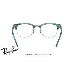 Ray-Ban ClubMaster Striped Green  | Ray-Ban at Centro Óptico Alpedrete