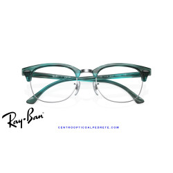 Ray-Ban ClubMaster Striped Green  | Ray-Ban at Centro Óptico Alpedrete
