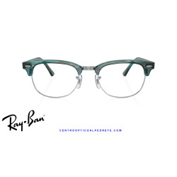 Ray-Ban ClubMaster Striped Green  | Ray-Ban at Centro Óptico Alpedrete