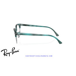 Ray-Ban ClubMaster Striped Green  | Ray-Ban at Centro Óptico Alpedrete