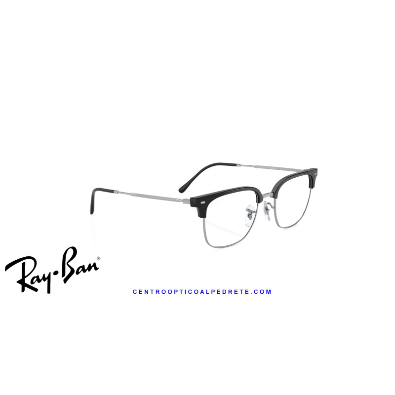 Ray-Ban New ClubMaster Black On Silver  | Ray-Ban at Centro Óptico Alpedrete