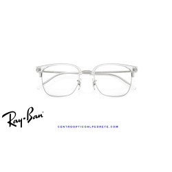 Ray-Ban New ClubMaster Transparent On Silver  | Ray-Ban at Centro Óptico Alpedre