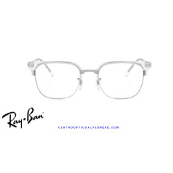 Ray-Ban New ClubMaster Transparent On Silver  | Ray-Ban at Centro Óptico Alpedre